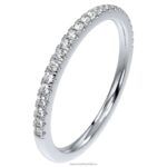 prsteň večnosti 14k biele zlato B8ZNT990 Swarovski šperky - Image 3