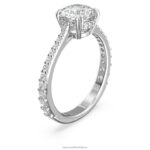 prstenec súhvezdia princess cut, biela, rhodiovaná B8ZNT384 Swarovski šperky - Image 3