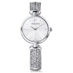 rockové hodinky snov švajčiarska výroba, kovový náramok, strieborný tón, nehrdzavejúca oceľ B8ZNT1236 Swarovski príslušenstvo