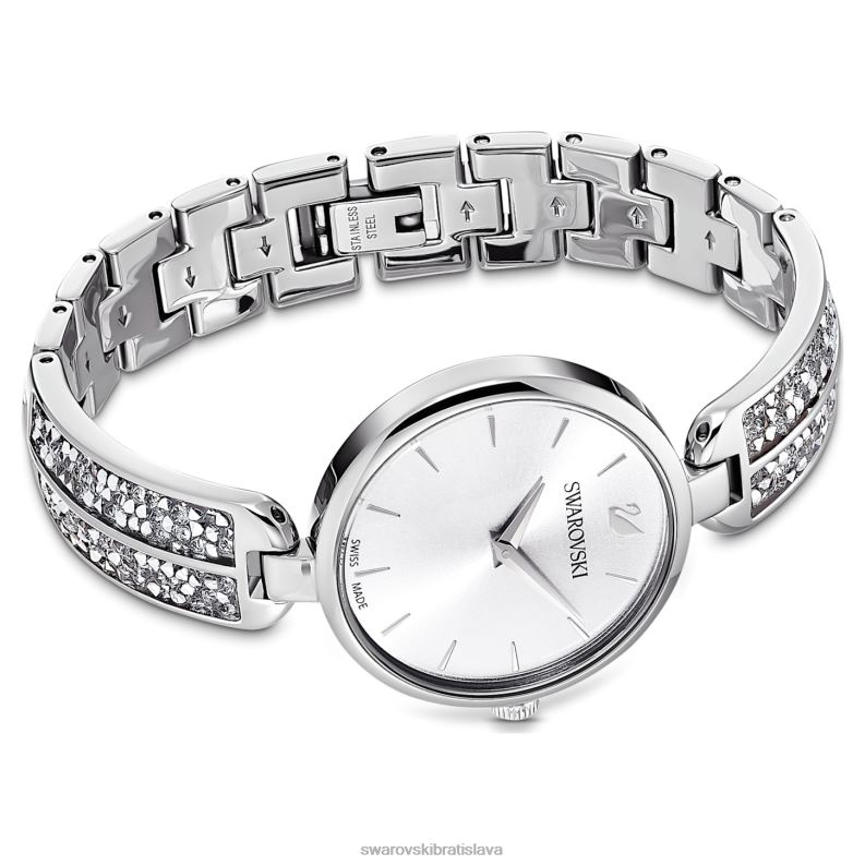 rockové hodinky snov švajčiarska výroba, kovový náramok, strieborný tón, nehrdzavejúca oceľ B8ZNT1236 Swarovski príslušenstvo - Image 4