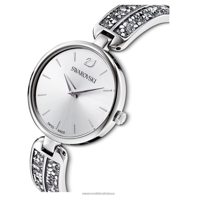 rockové hodinky snov švajčiarska výroba, kovový náramok, strieborný tón, nehrdzavejúca oceľ B8ZNT1236 Swarovski príslušenstvo - Image 5
