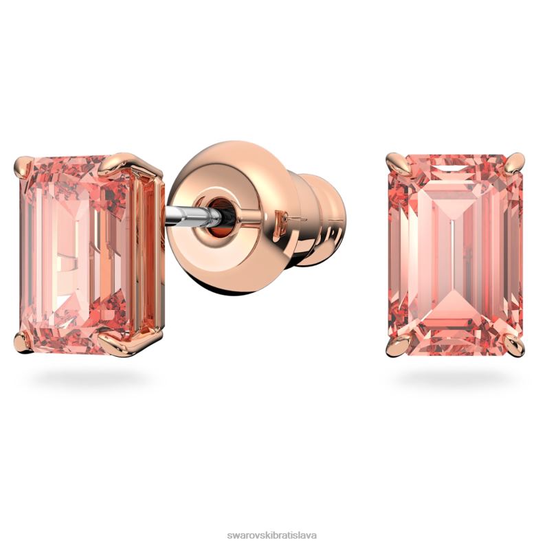 set tisícročí osemhranný výbrus, ružový, pozlátený ružovým zlatom B8ZNT393 Swarovski šperky - Image 4