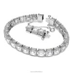 set tisícročí zmiešané rezy, biele, rhodiované B8ZNT378 Swarovski šperky - Image 5