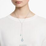 signum y náhrdelník labuť, modrá, rhodiovaná B8ZNT115 Swarovski šperky - Image 2