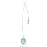 signum y náhrdelník labuť, modrá, rhodiovaná B8ZNT115 Swarovski šperky - Image 3