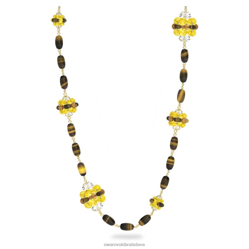 somnia_nahrdelnik_hneda_pozlatena_b8znt85_swarovski_sperky.jpg somnia náhrdelník hnedá, pozlátená B8ZNT85 Swarovski šperky - Image 1