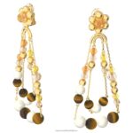 somnia visiace náušnice luster, viacfarebný, pozlátený B8ZNT823 Swarovski šperky - Image 3