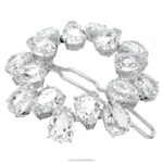 sponka do vlasov hruškový rez, biely, rhodiovaný B8ZNT1471 Swarovski príslušenstvo