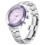 športové hodinky octea lux švajčiarska výroba, kovový náramok, fialová, nehrdzavejúca oceľ B8ZNT1226 Swarovski príslušenstvo - Image 3