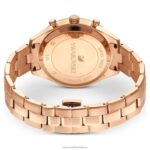 športové hodinky octea lux švajčiarska výroba, kovový náramok, hnedá, zlatá povrchová úprava B8ZNT1149 Swarovski príslušenstvo - Image 4