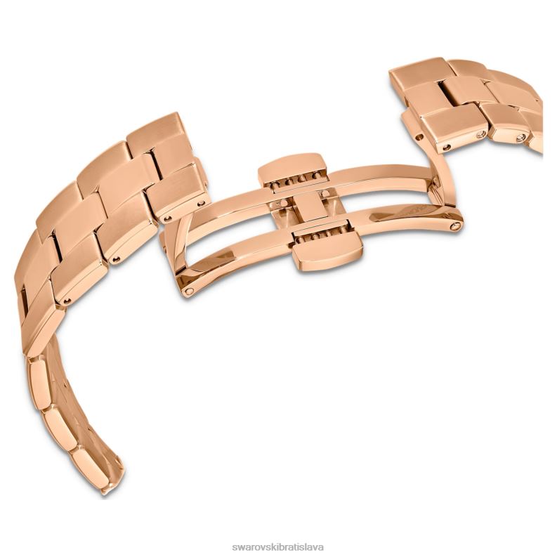 športové hodinky octea lux švajčiarska výroba, kovový náramok, hnedá, zlatá povrchová úprava B8ZNT1149 Swarovski príslušenstvo - Image 7
