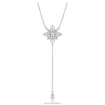 stella y náhrdelník hviezda, biela, rhodiovaná B8ZNT34 Swarovski šperky