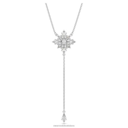 stella y náhrdelník hviezda, biela, rhodiovaná B8ZNT34 Swarovski šperky