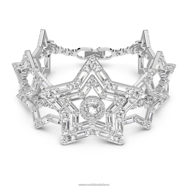 stellovy_naramok_zmiesane_rezy_hviezdicove_biele_rhodiovane_b8znt506_swarovski_sperky.jpg stellový náramok zmiešané rezy, hviezdicové, biele, rhodiované B8ZNT506 Swarovski šperky - Image 1