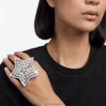 stellový prsteň zmiešané rezy, hviezdicové, biele, rhodiované B8ZNT1068 Swarovski šperky - Image 5