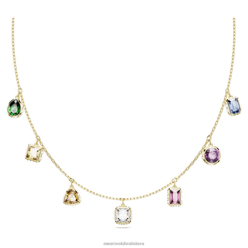 stilla_nahrdelnik_zmiesane_strihy_viacfarebne_pozlatene_b8znt111_swarovski_sperky.jpg Stilla náhrdelník zmiešané strihy, viacfarebné, pozlátené B8ZNT111 Swarovski šperky - Image 1