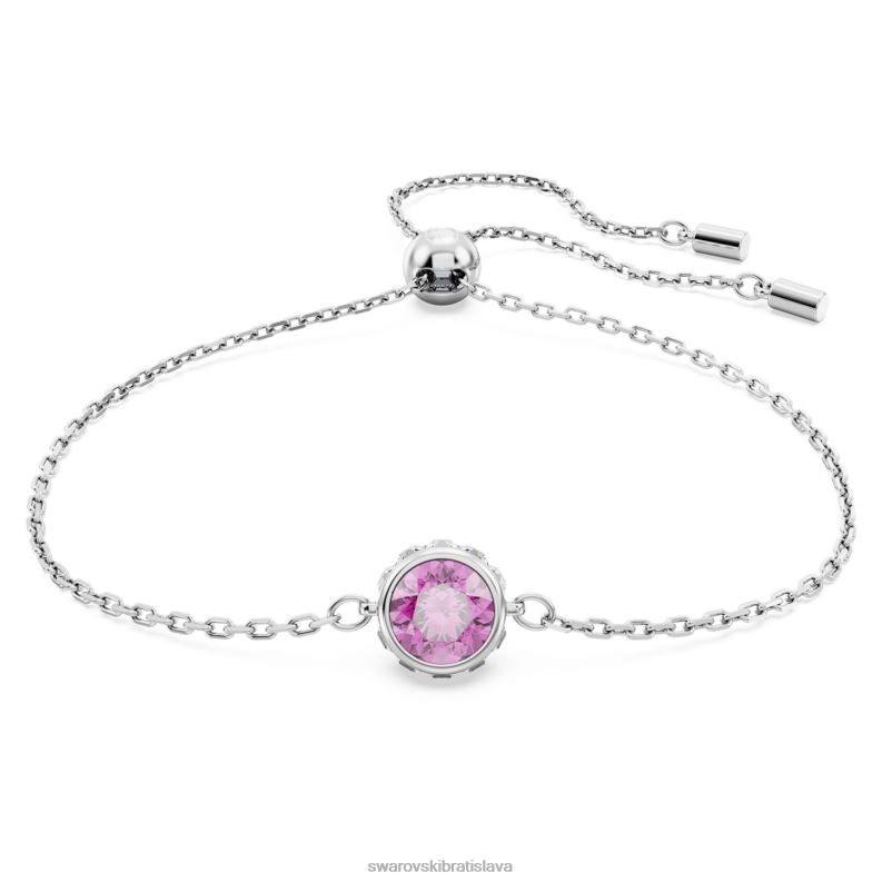 stilla_naramok_okruhly_vybrus_fialova_rhodiovana_b8znt464_swarovski_sperky.jpg Stilla náramok okrúhly výbrus, fialová, rhodiovaná B8ZNT464 Swarovski šperky - Image 1