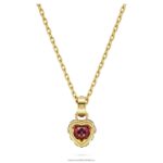 Stilla prívesok srdce, červené, pozlátené B8ZNT228 Swarovski šperky - Image 4