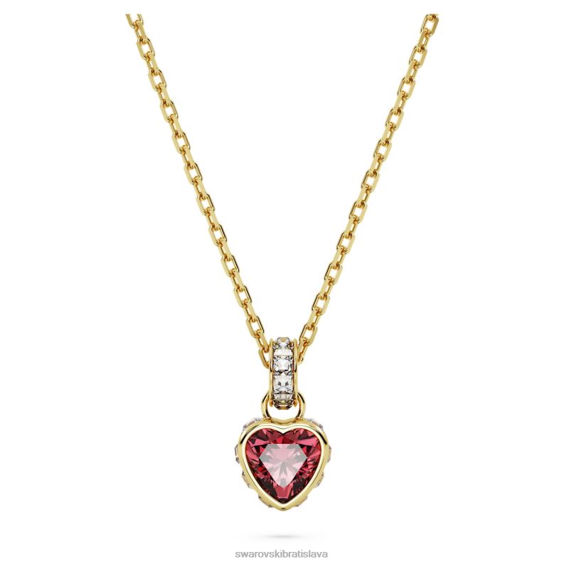 stilla_privesok_srdce_cervene_pozlatene_b8znt228_swarovski_sperky.jpg Stilla prívesok srdce, červené, pozlátené B8ZNT228 Swarovski šperky - Image 1