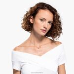 šumivý tanečný náhrdelník ďatelina, ružová, pozlátená ružovým zlatom B8ZNT82 Swarovski šperky - Image 2