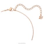 šumivý tanečný náhrdelník ďatelina, ružová, pozlátená ružovým zlatom B8ZNT82 Swarovski šperky - Image 3