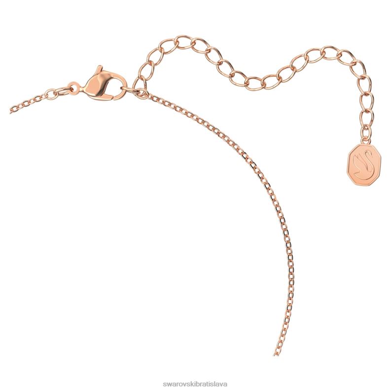 šumivý tanečný prívesok okrúhly strih, fialová, pozlátená ružovým zlatom B8ZNT295 Swarovski šperky - Image 4