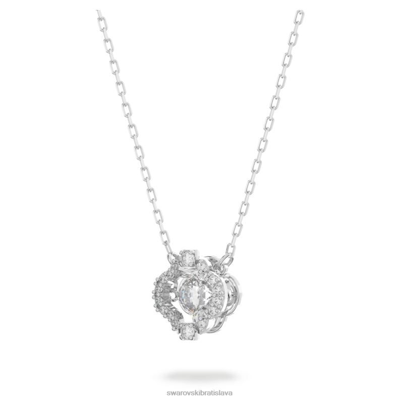 šumivý tanečný set zmiešané rezy, ďatelina, biela, rhodiované B8ZNT415 Swarovski šperky - Image 4