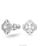 šumivý tanečný set zmiešané rezy, ďatelina, biela, rhodiované B8ZNT415 Swarovski šperky - Image 5