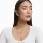 šumivý tanečný set zmiešané strihy, ďatelina, biela, pozlátené ružovým zlatom B8ZNT416 Swarovski šperky - Image 2