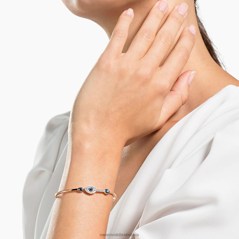symbolický náramok zlé oko, modrá, zmiešaná kovová povrchová úprava B8ZNT590 Swarovski šperky - Image 2