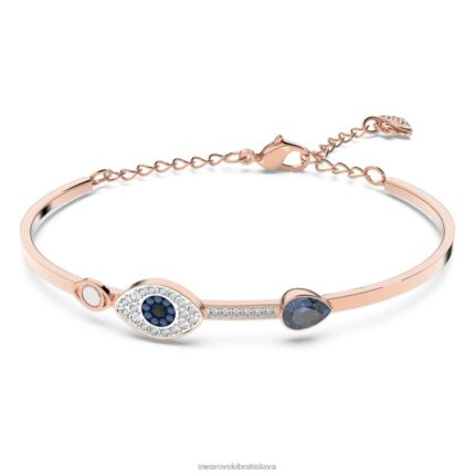symbolický náramok zlé oko, modrá, zmiešaná kovová povrchová úprava B8ZNT590 Swarovski šperky