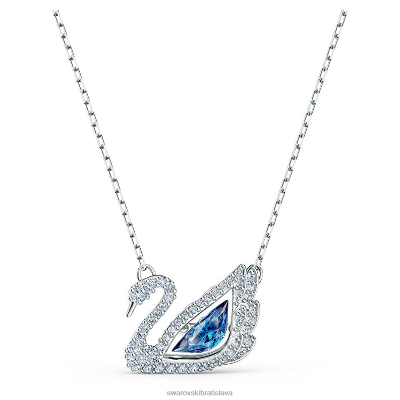 tanecny_nahrdelnik_labut_labut_modra_rhodiovana_b8znt78_swarovski_sperky.jpg tanečný náhrdelník labuť labuť, modrá, rhodiovaná B8ZNT78 Swarovski šperky - Image 1
