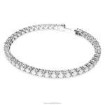 tenisový náramok matrix okrúhly výbrus, biely, rhodiovaný B8ZNT545 Swarovski šperky - Image 3
