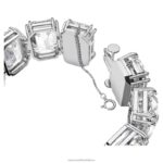 tisícročia náramok nadrozmerné kryštály, osemhranný brus, biele, rhodiované B8ZNT557 Swarovski šperky - Image 4