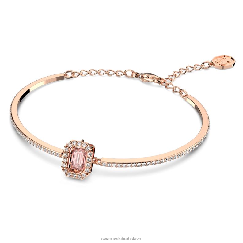tisícročia náramok osemhranný rez, dlažba, ružová, pozlátená ružovým zlatom B8ZNT503 Swarovski šperky - Image 3