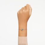tisícročia náramok osemhranný rez, dlažba, zelená, pozlátená ružovým zlatom B8ZNT523 Swarovski šperky - Image 2