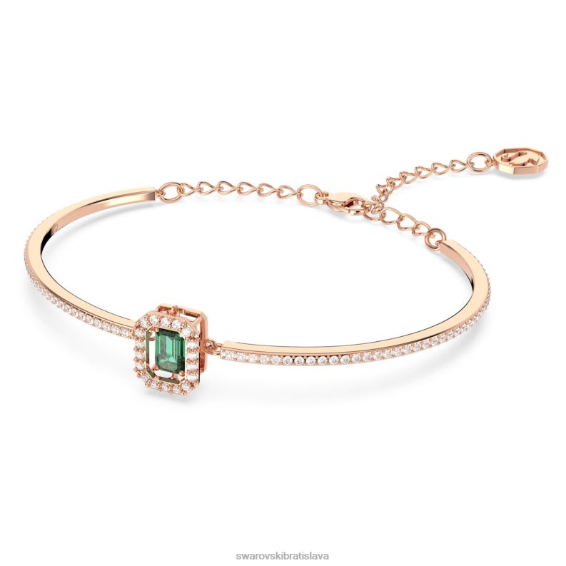tisícročia náramok osemhranný rez, dlažba, zelená, pozlátená ružovým zlatom B8ZNT523 Swarovski šperky - Image 3