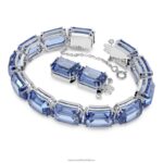 tisícročia náramok osemhranný výbrus, modrý, rhodiovaný B8ZNT568 Swarovski šperky - Image 3