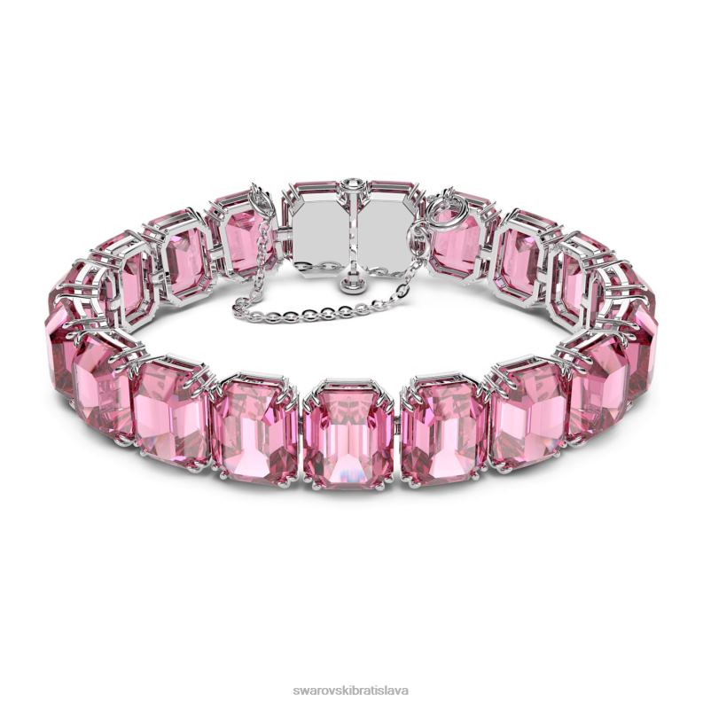 tisicrocia_naramok_osemhranny_vybrus_ruzovy_rhodiovany_b8znt566_swarovski_sperky.jpg tisícročia náramok osemhranný výbrus, ružový, rhodiovaný B8ZNT566 Swarovski šperky - Image 1