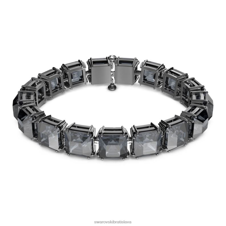 tisicrocia_naramok_stvorcovy_vybrus_sivy_ruteniovy_b8znt567_swarovski_sperky.jpg tisícročia náramok štvorcový výbrus, sivý, ruténiový B8ZNT567 Swarovski šperky - Image 1