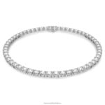 tisícročný náhrdelník hranatý rez, biela, rhodiovaná B8ZNT48 Swarovski šperky