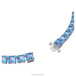 tisícročný náhrdelník hranatý rez, fialová, rhodiovaná B8ZNT158 Swarovski šperky - Image 4