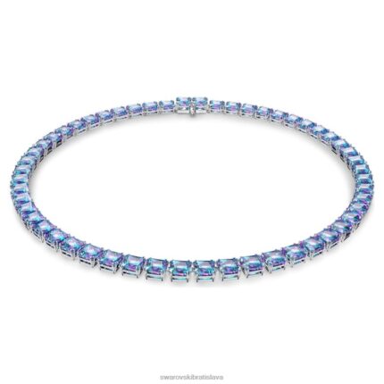 tisícročný náhrdelník hranatý rez, fialová, rhodiovaná B8ZNT158 Swarovski šperky