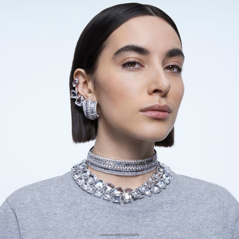 tisícročný náhrdelník nadrozmerné kryštály, triliantový brus, biele, rhodiované B8ZNT86 Swarovski šperky - Image 5