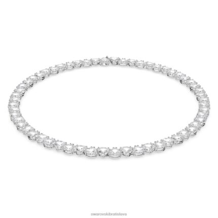 tisícročný náhrdelník triliantový výbrus, biely, rhodiovaný B8ZNT137 Swarovski šperky