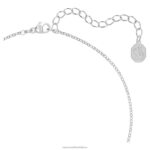 tisícročný náhrdelník triliantový výbrus, modrý, rhodiovaný B8ZNT57 Swarovski šperky - Image 3