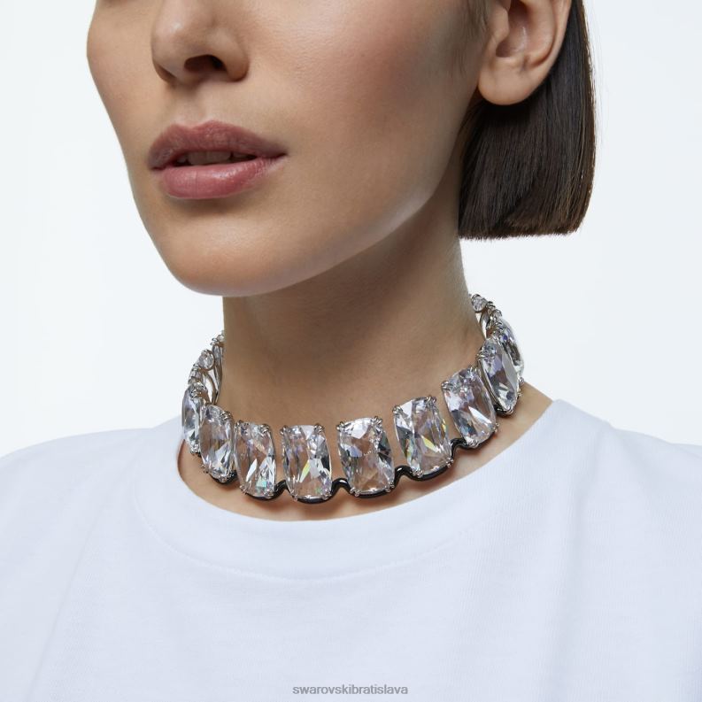 tlmič harmónie nadrozmerné plávajúce kryštály, biela, povrchová úprava zmiešaný kov B8ZNT347 Swarovski šperky - Image 2