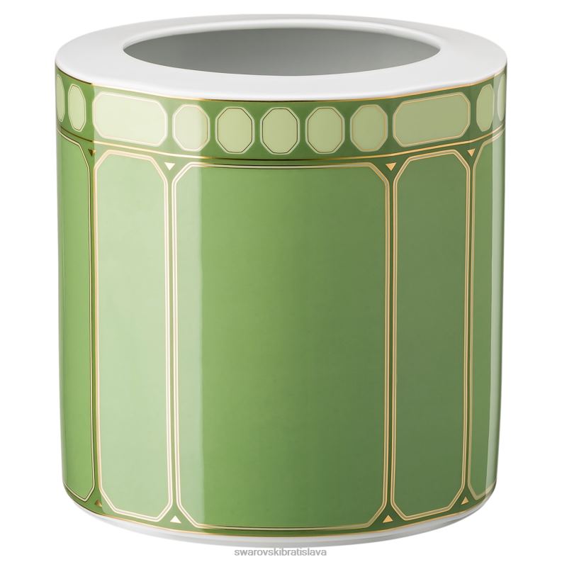 vaza_signum_porcelan_zelena_b8znt1784_swarovski_dekoracie.jpg váza signum porcelán, zelená B8ZNT1784 Swarovski dekorácie - Image 1