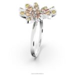 večný kvetinový prsteň kvet, viacfarebný, rhodiovaný B8ZNT1098 Swarovski šperky - Image 4