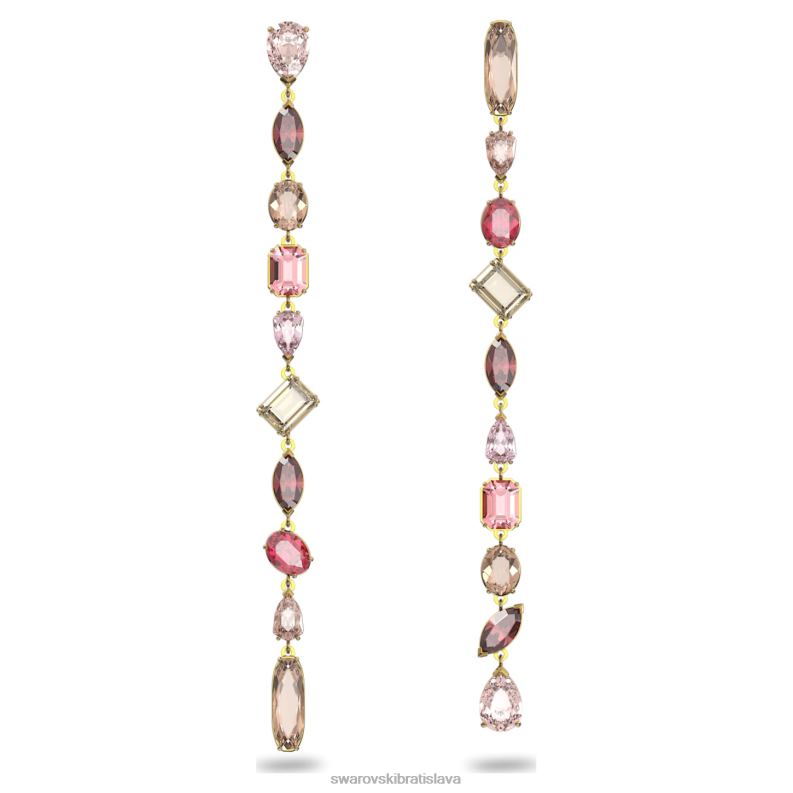 visiace_nausnice_gema_asymetricky_dizajn_zmiesane_strihy_viacfarebne_pozlatene_b8znt806_swarovski_sperky.jpg visiace náušnice gema asymetrický dizajn, zmiešané strihy, viacfarebné, pozlátené B8ZNT806 Swarovski šperky - Image 1